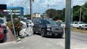 Atacan a balazos una camioneta en Cancún