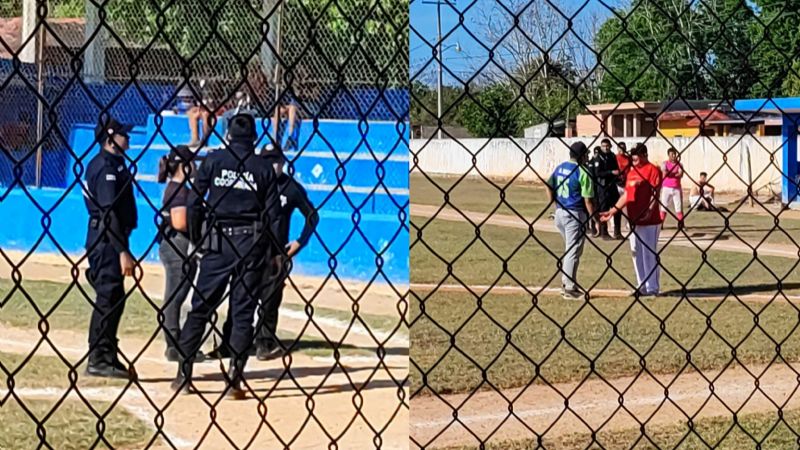 ¡A batazos! Estalla batalla campal en un partido de beisbol en Buctzotz: VIDEO