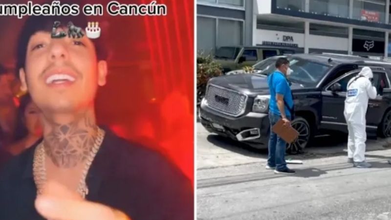 ¿Qué hacía Natanael Cano en Cancún y por qué fue baleada su camioneta de lujo?