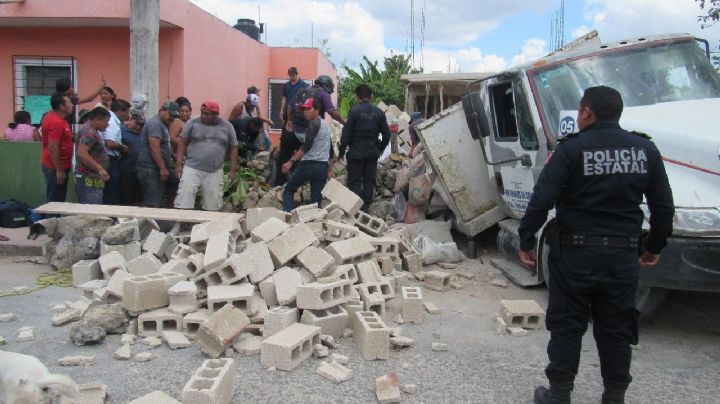 Joven muere aplastado por bloques de concreto en Tizimín