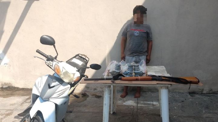 Detienen a 'El Pirata de Culiacán' por amenazar a policías con una escopeta en Dzidzantún