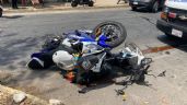 Choque entre motociclistas en Chetumal deja saldo de 100 mil pesos en daños