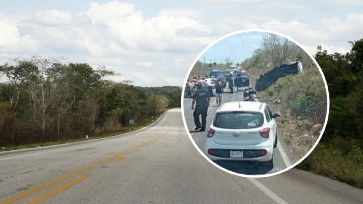 Reportan fuerte accidente en la vía Mérida-Cancún; hay un muerto