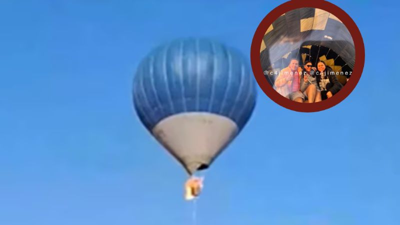 Le regalan un viaje en globo aerostático y pierde a sus padres calcinados en Teotihuacán: HISTORIA