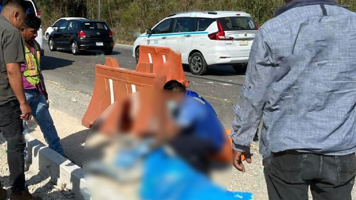 Empleado del Tren Maya muere atropellado en Playa del Carmen por taxista de Tulum