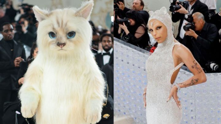 Met Gala 2023: Jared Leto y Doja Cat rinden homenaje a Choupette, el gato de Karl Lagerfeld: VIDEO