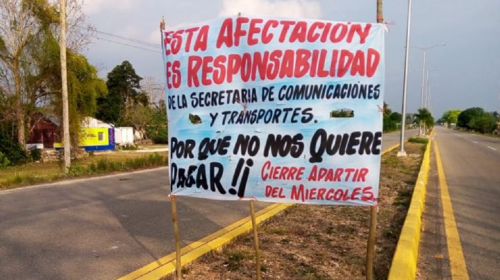 Ejidatarios de "La pantera" anuncian bloqueo carretero en la ruta a Chetumal este miércoles