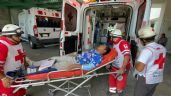 Beisbolista se fractura la pierna durante un juego en Ciudad del Carmen