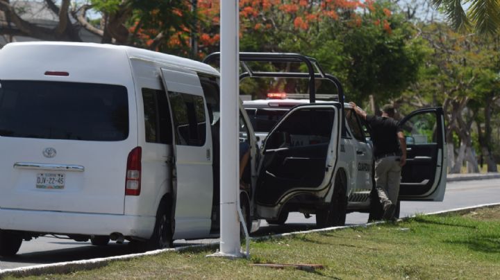 Guardia Nacional detiene transporte pirata en el aeropuerto de Mérida