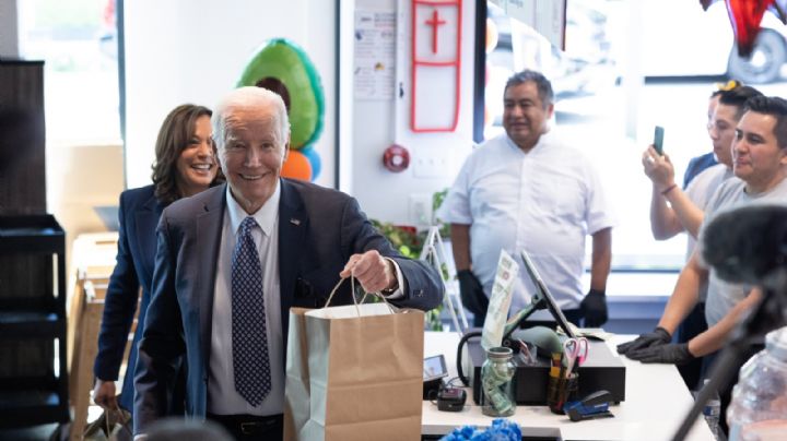 Joe Biden y Kamala Harris compran tacos y burritos para comer en La Casa Blanca