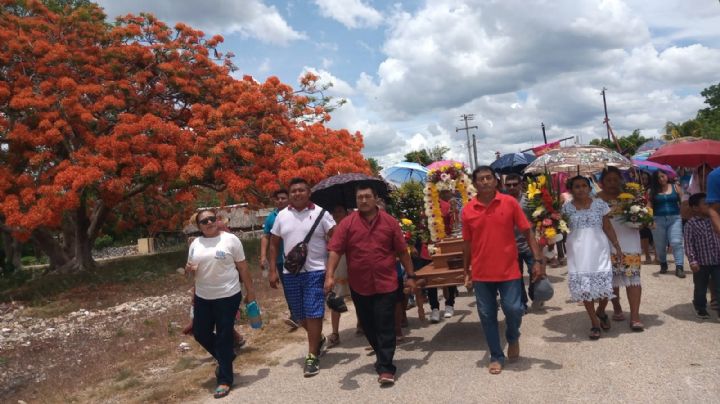 San Juan Bautista: Feligreses de Hecelchakán rezan por las lluvias en Campeche