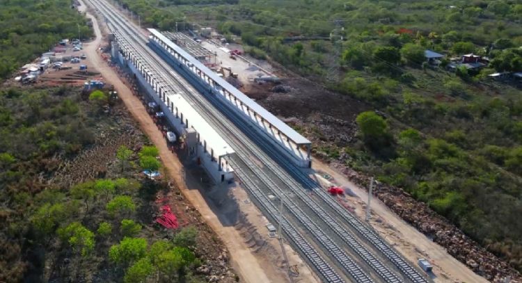 Estación eléctrica del Tren Maya, Tramo Calkiní-Izamal a un 96% de avance: Fonatur