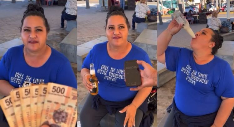 Surge "Doña Chela", la mujer que se toma una cerveza en 4 segundos: VIDEO