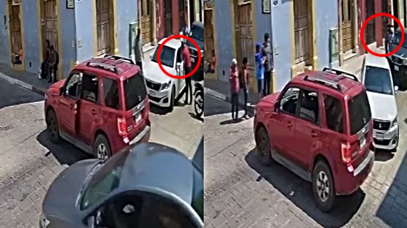 Así fue el supuesto levantón de un hombre en el Centro Histórico de Campeche: VIDEO