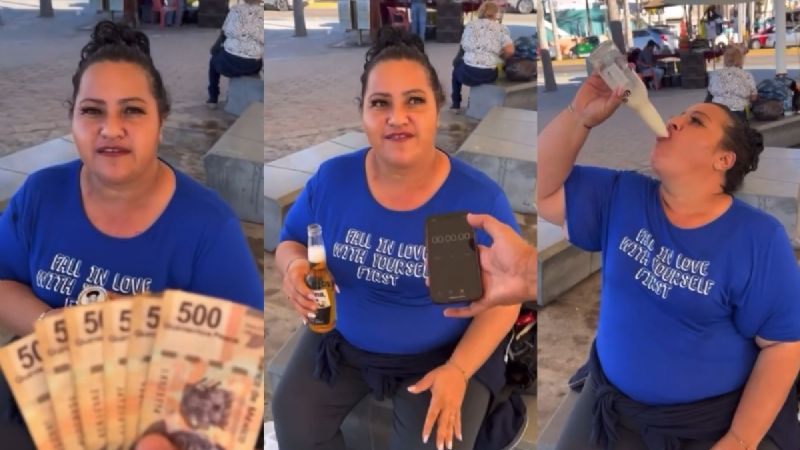 Surge "Doña Chela", la mujer que se toma una cerveza en 4 segundos: VIDEO