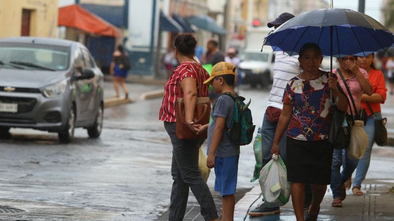 Clima en Mérida 18 de septiembre: Lluvias fuertes y descargas eléctricas este lunes