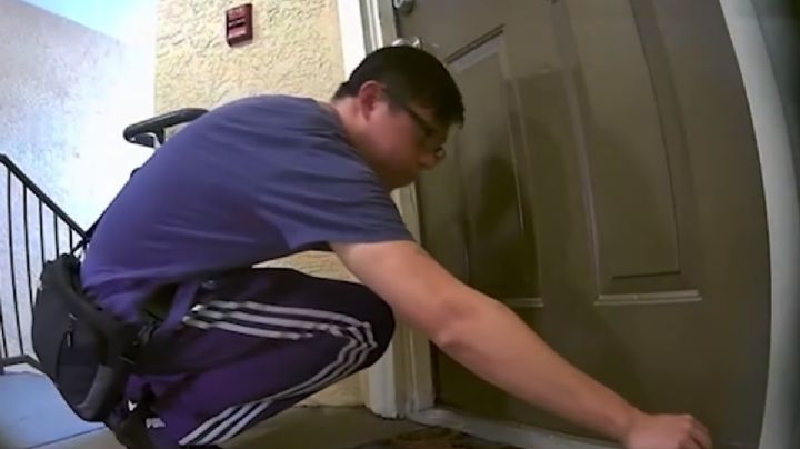 Hombre inyecta sustancia química a la puerta de su vecino por ruidosos