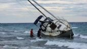 Tormenta Tropical Idalia arrastra a un velero hasta la costa de Cozumel