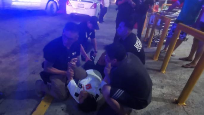 Ataque a guardia de seguridad en la Plaza Cancún Mall; policía identifica al responsable