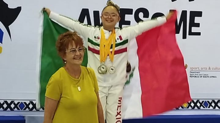 Quintana Roo: Gimnasta con síndrome de Down gana cinco medallas de oro en Sudáfrica
