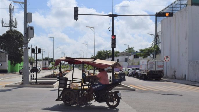 IE-TRAM en Mérida: Instalan semáforos para el tramo La Plancha-Periférico