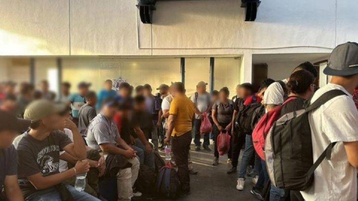 Migración y Guardia Nacional detienen en Veracruz autobús con 114 migrantes