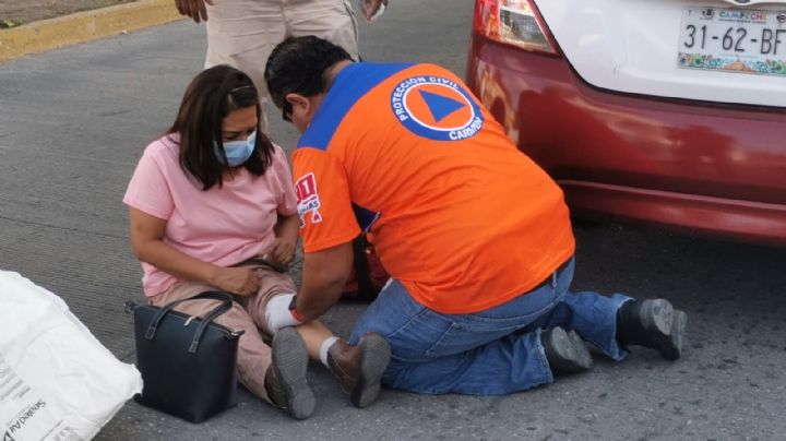 Mujer es atropellada por un taxista en Ciudad del Carmen