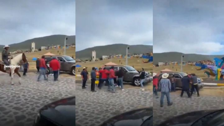 Así fue el robo con violencia en 'La Marquesa', comerciantes golpearon a jóvenes: VIDEO