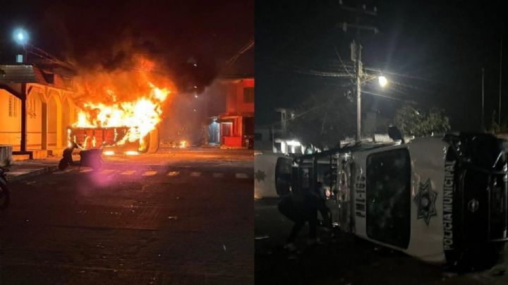 Queman el Palacio Municipal de Lerdo de Tejada en Veracruz por la muerte de un joven