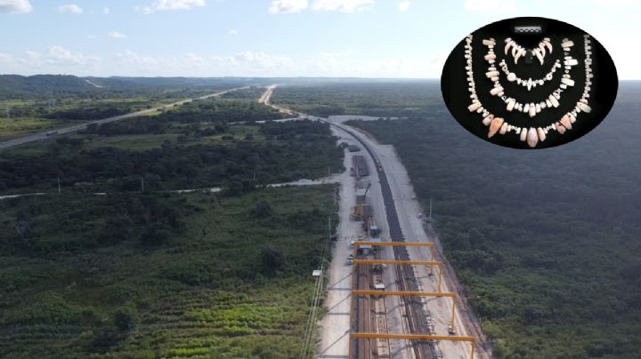 INAH halla collar de ofrenda en el tramo 7 del Tren Maya en Quintana Roo