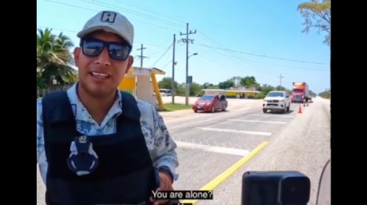Mujer motociclista comparte su experiencia con los policías en Yucatán: VIDEO