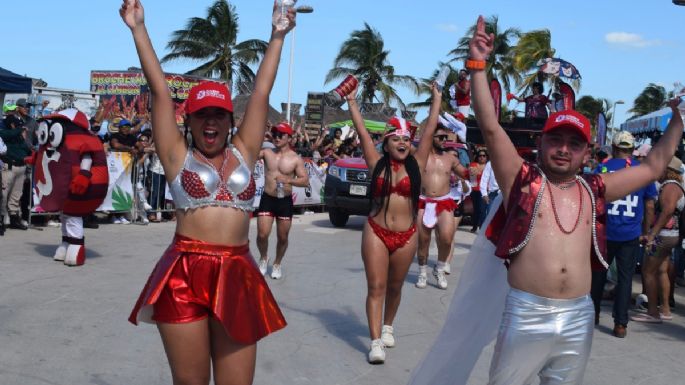 Carnaval de Progreso reúne a más de 5 mil personas este domingo de Super Bowl