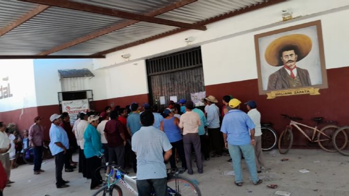 Ejidatarios vandalizan la Comisaría de Dzitbalché, Campeche