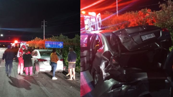 Conductor sufre colisión por alcance a medio kilómetro de entrar a Progreso
