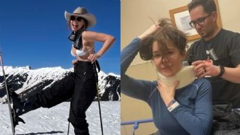 Camila Sodi inicia su recuperación tras accidentarse cuando esquiaba