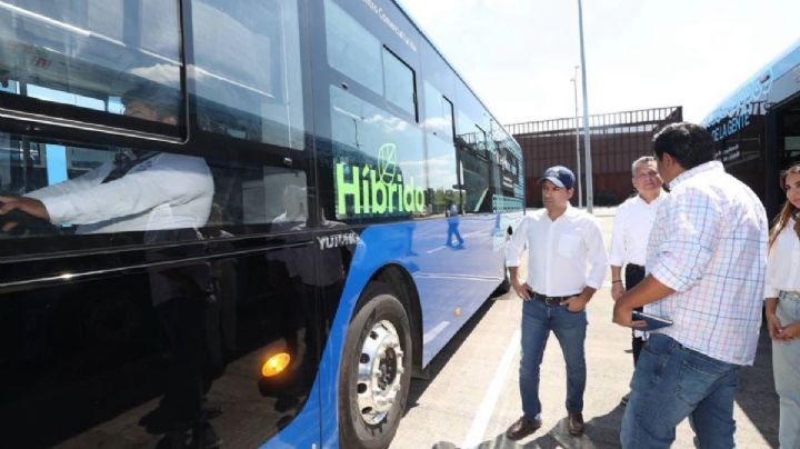 Mauricio Vila presentó las 75 nuevas unidades de Va y Ven en Mérida; 22 son híbridas