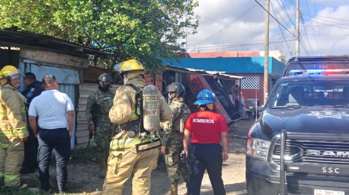 Mujer queda atrapada durante un incendio en Chetumal