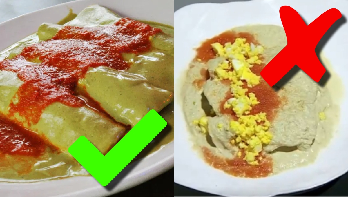 Los papadzules deben lucir como la primera fotografía