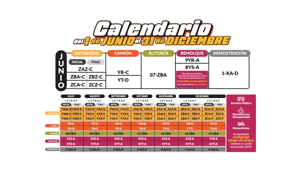 En junio inicia el reemplacamiento en Yucatán En junio inicia el reemplacamiento en Yucatán